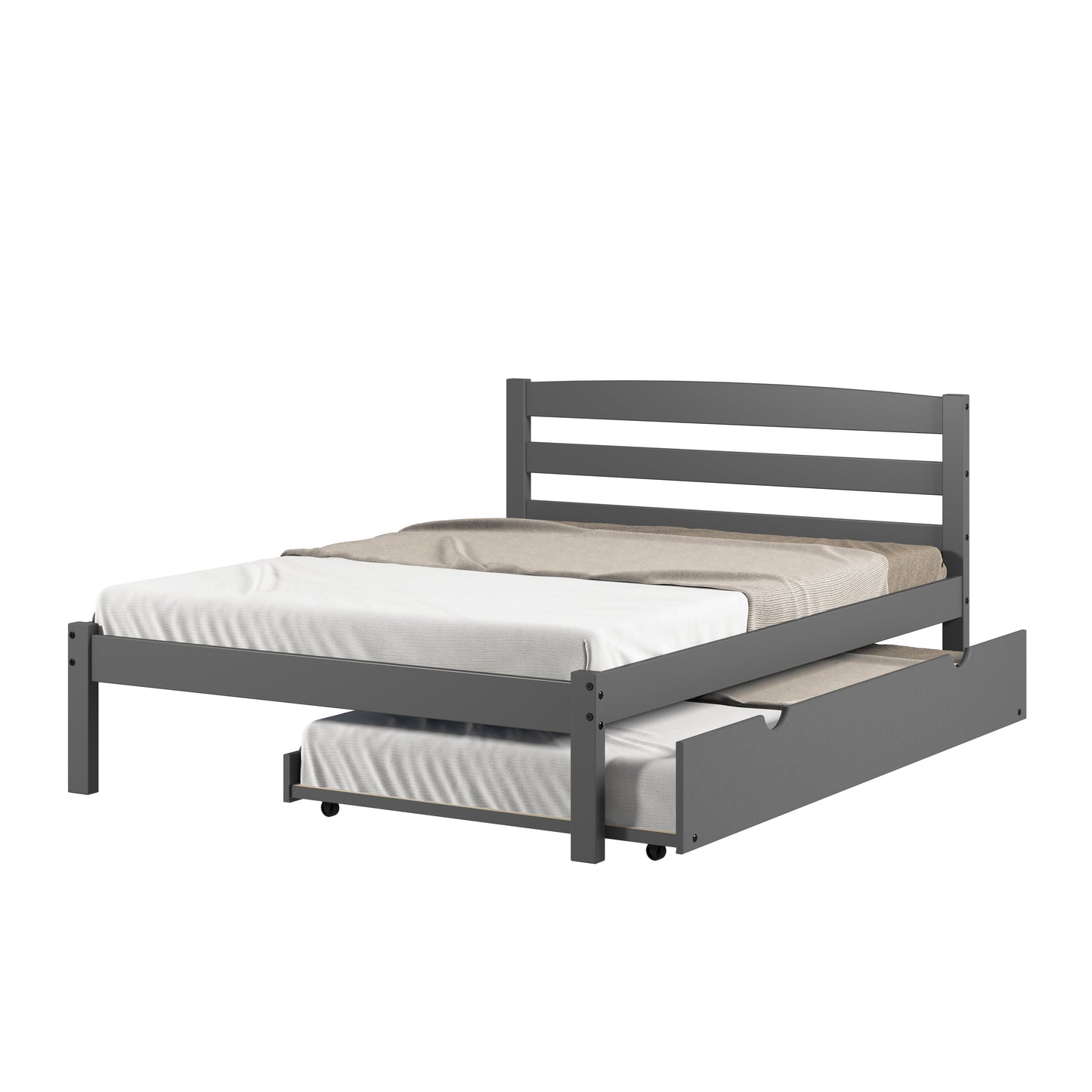 Econo Scandinavian Bed with Twin Trundle