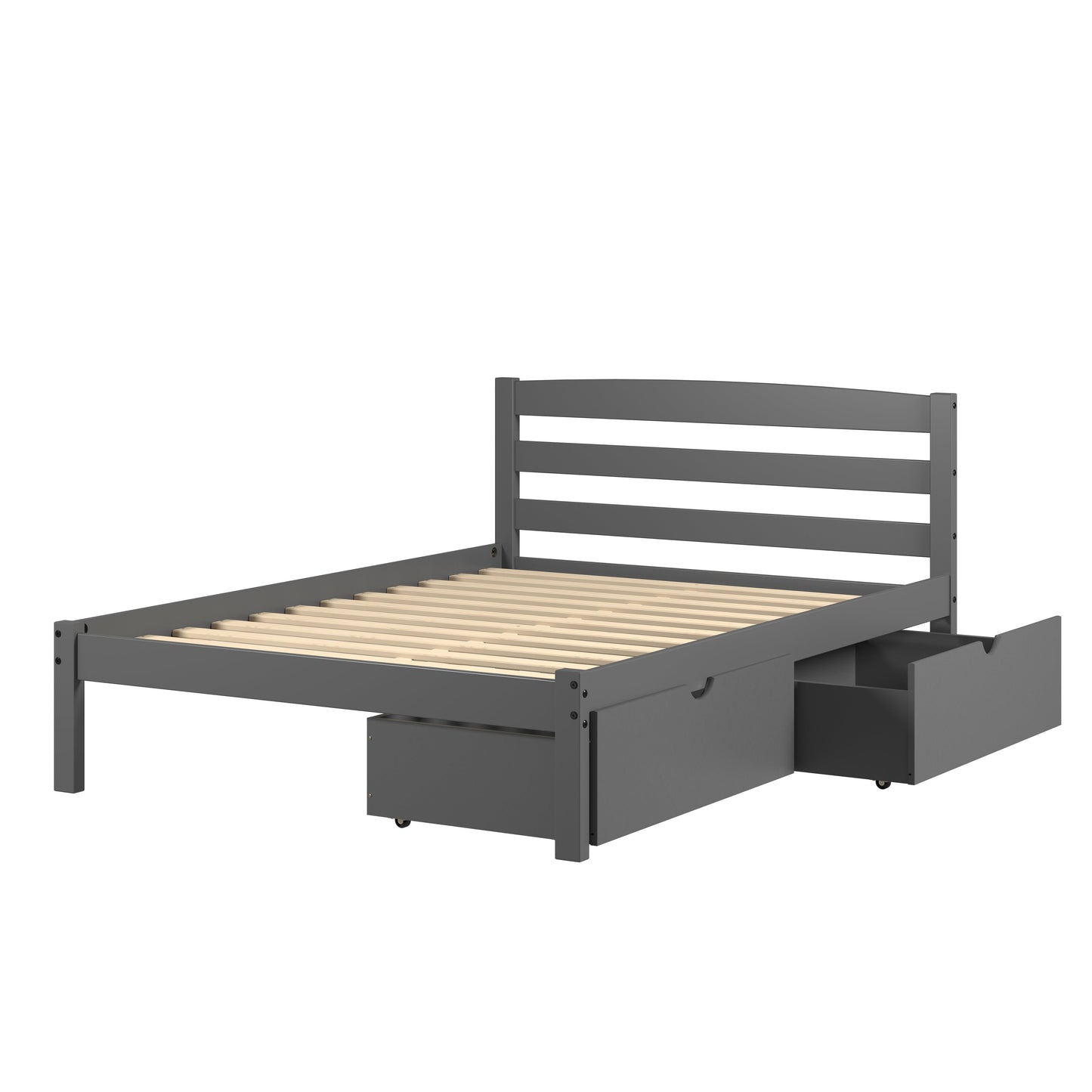 Econo Scandinavian Bed with Dual Underbed Drawers