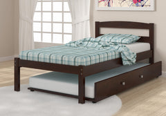 Econo Scandinavian Cappuccino Bed with Trundle