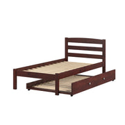 Econo Scandinavian Cappuccino Bed with Trundle