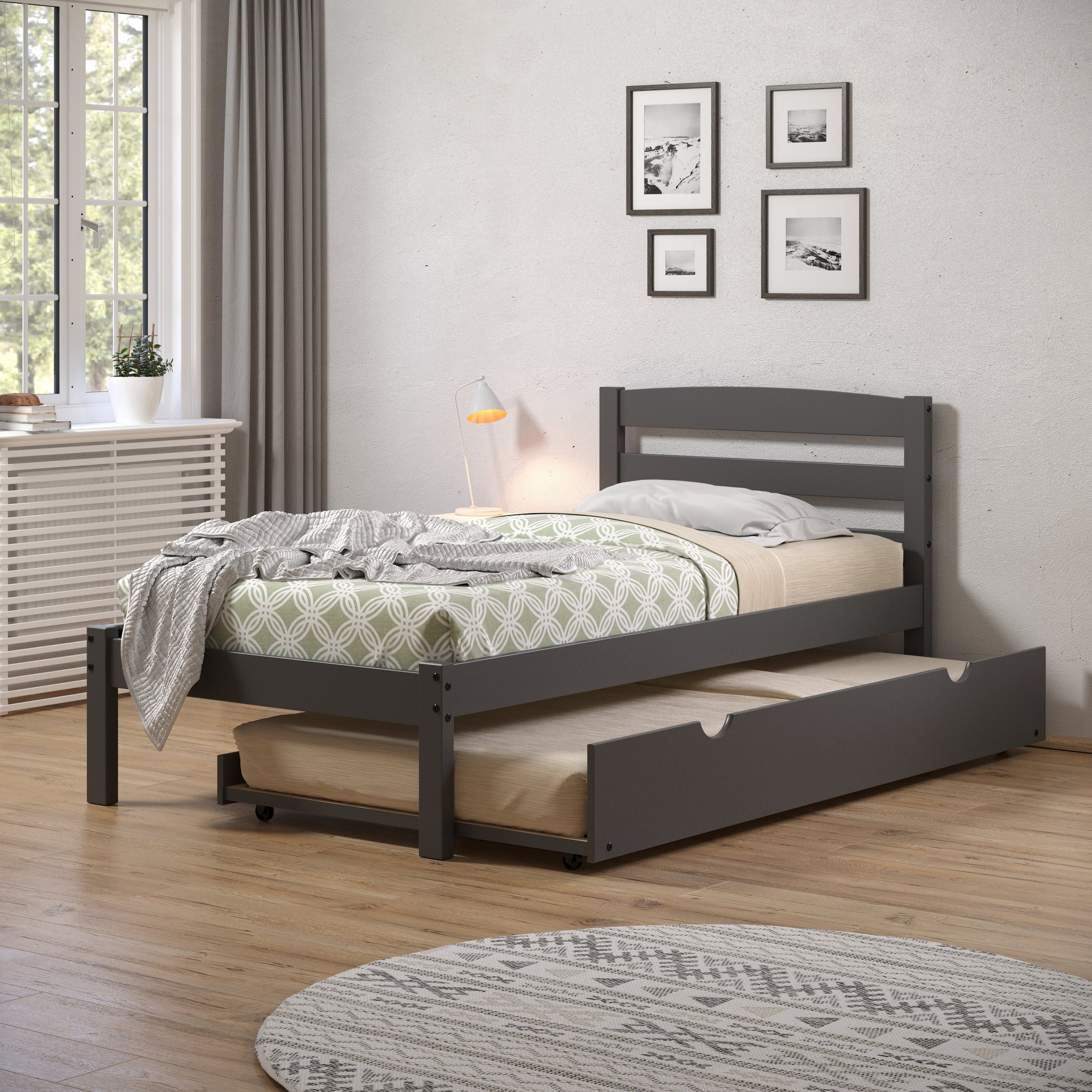 Econo Scandinavian Bed with Trundle