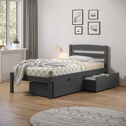 Econo Scandinavian Bed with Dual Underbed Drawers