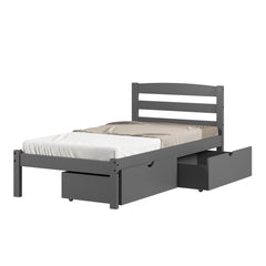 Econo Scandinavian Bed with Dual Underbed Drawers