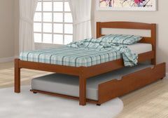 Econo Scandinavian Espresso Bed with Trundle