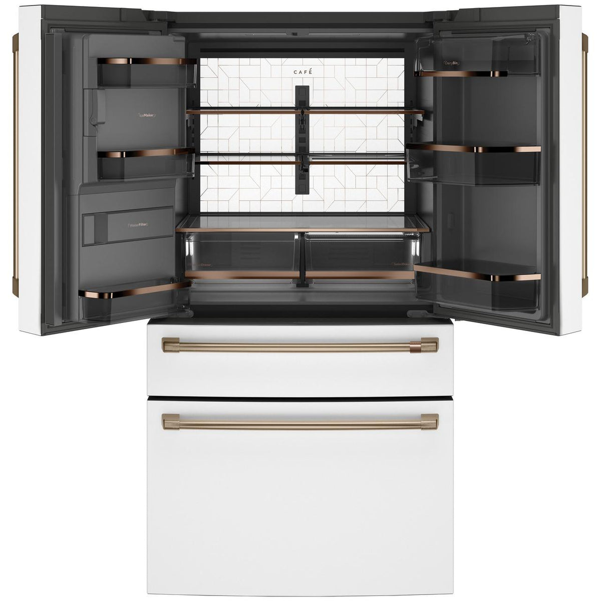  Café 36-inch 27.6 cu. ft. French 4-Door Refrigerator CVE28DP4NW2 IMAGE 2