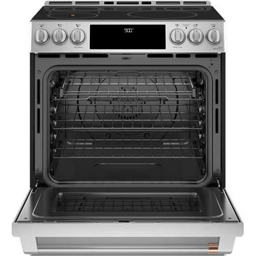  Café 30-inch Slide-in Induction Range with Warming Drawer CHS90XP2MS1 IMAGE 2