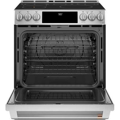  Café 30-inch Slide-in Induction Range with Warming Drawer CHS90XP2MS1 IMAGE 2