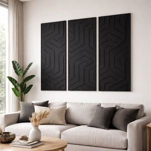 CASPERMOOR SET OF 3 BLACK ART 59