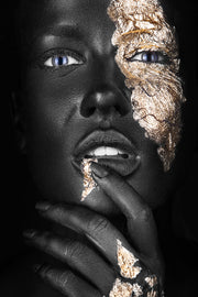 ''Pondering Gold'' Tempered Glass