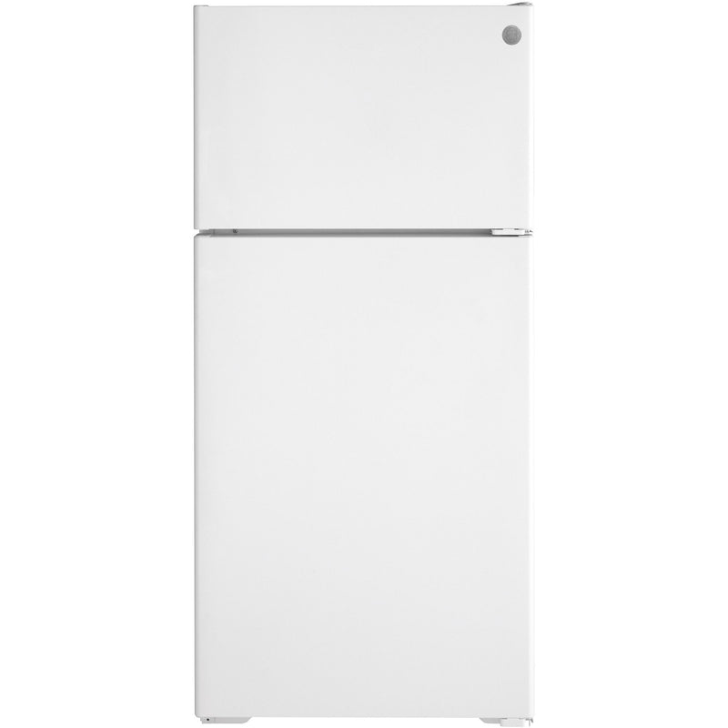 GE 16.6 cu. ft. Top Freezer Refrigerator with recessed handle GPE17CTNRWW