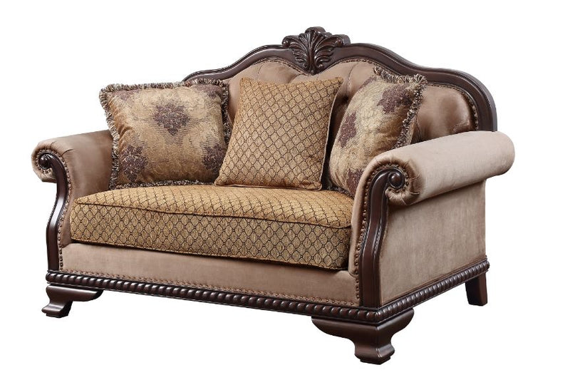 Sofá de dos plazas Chateau De Ville de 175 cm de largo con 3 almohadas