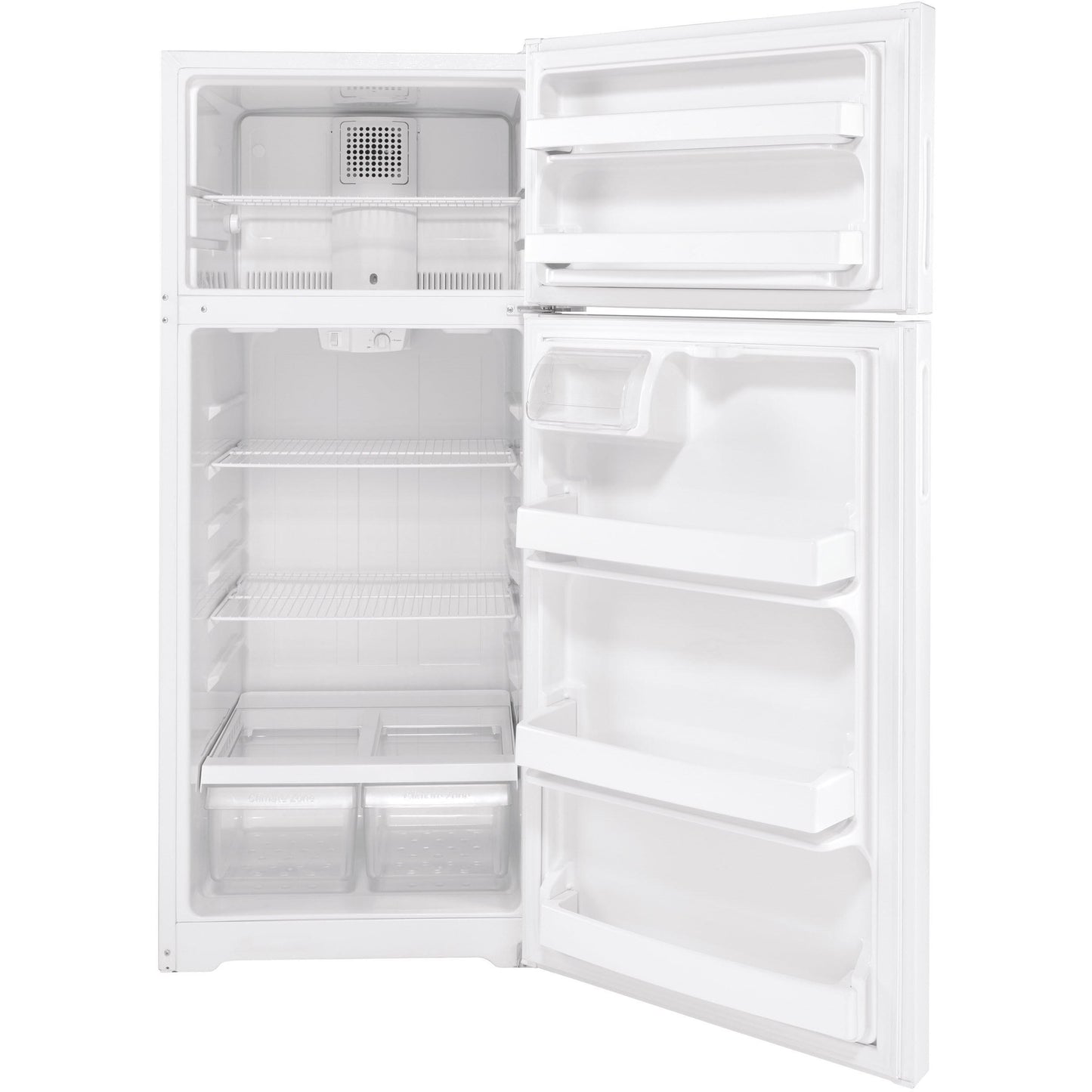  Hotpoint 28-inch, 17.5 cu.ft. Freestanding Top Freezer Refrigerator HPS18BTNRWW IMAGE 3