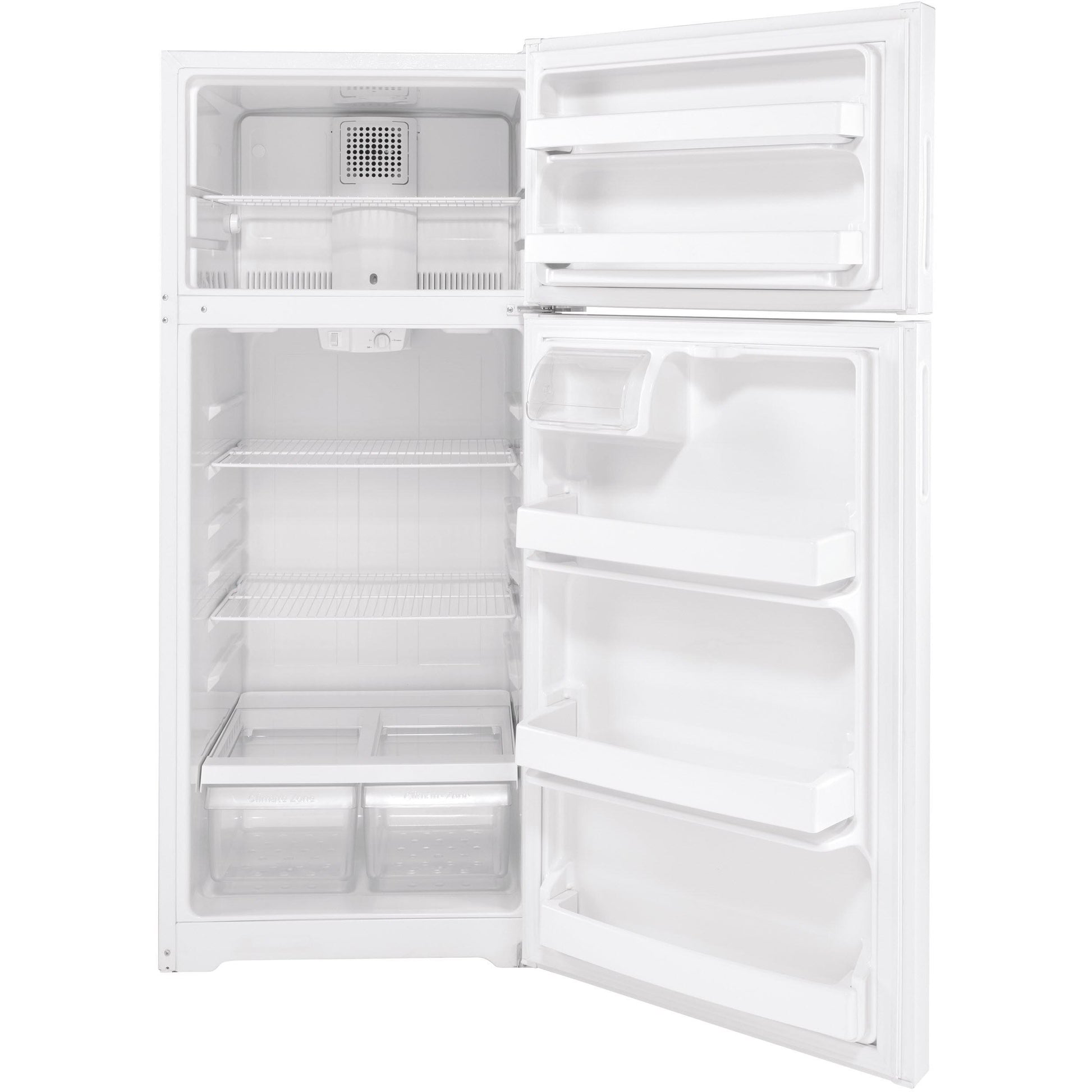  Hotpoint 28-inch, 17.5 cu.ft. Freestanding Top Freezer Refrigerator HPS18BTNRWW IMAGE 3