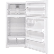  Hotpoint 28-inch, 15.6 cu.ft. Freestanding Top Freezer Refrigerator HPE16BTNRWW IMAGE 3