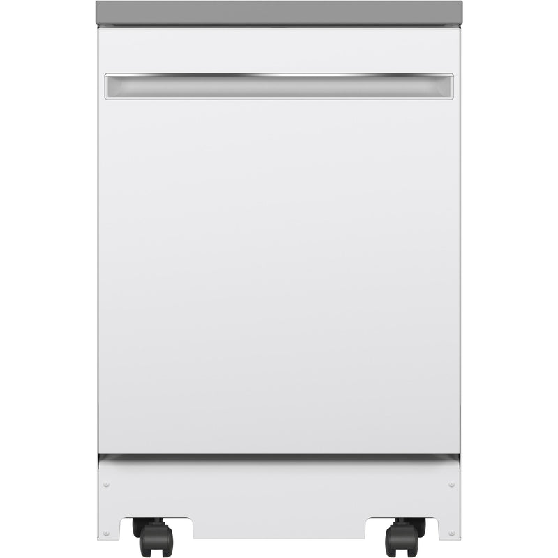 GE Portable Dishwasher with Sanitize Option GPT225SGLWW