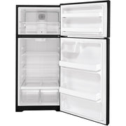  GE 28-inch, 16.6 cu. ft. Top-Freezer Refrigerator GTS17DTNRBB IMAGE 2