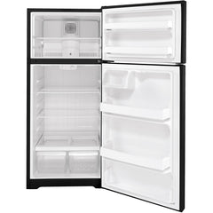  GE 28-inch, 16.6 cu. ft. Top-Freezer Refrigerator GTS17DTNRBB IMAGE 2