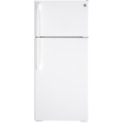 GE 28-inch, 16.6 cu. ft. Top-Freezer Refrigerator GTS17DTNRWW IMAGE 1