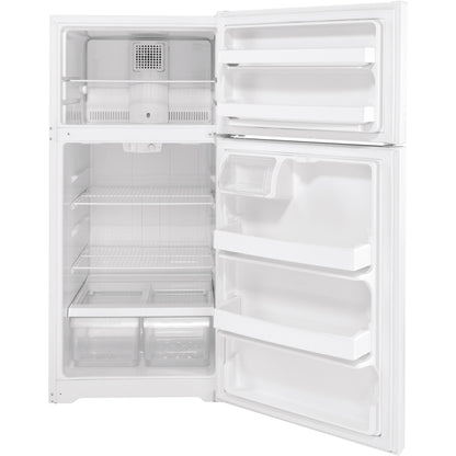 GE 28-inch, 15.6 cu. ft. Top-Freezer Refrigerator GTS16DTNRWW IMAGE 2