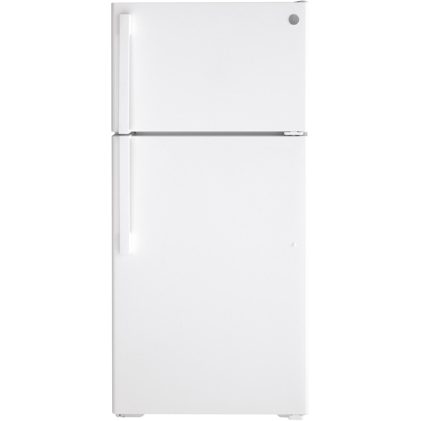 GE 28-inch, 15.6 cu. ft. Top-Freezer Refrigerator GTE16GTNRWW IMAGE 1