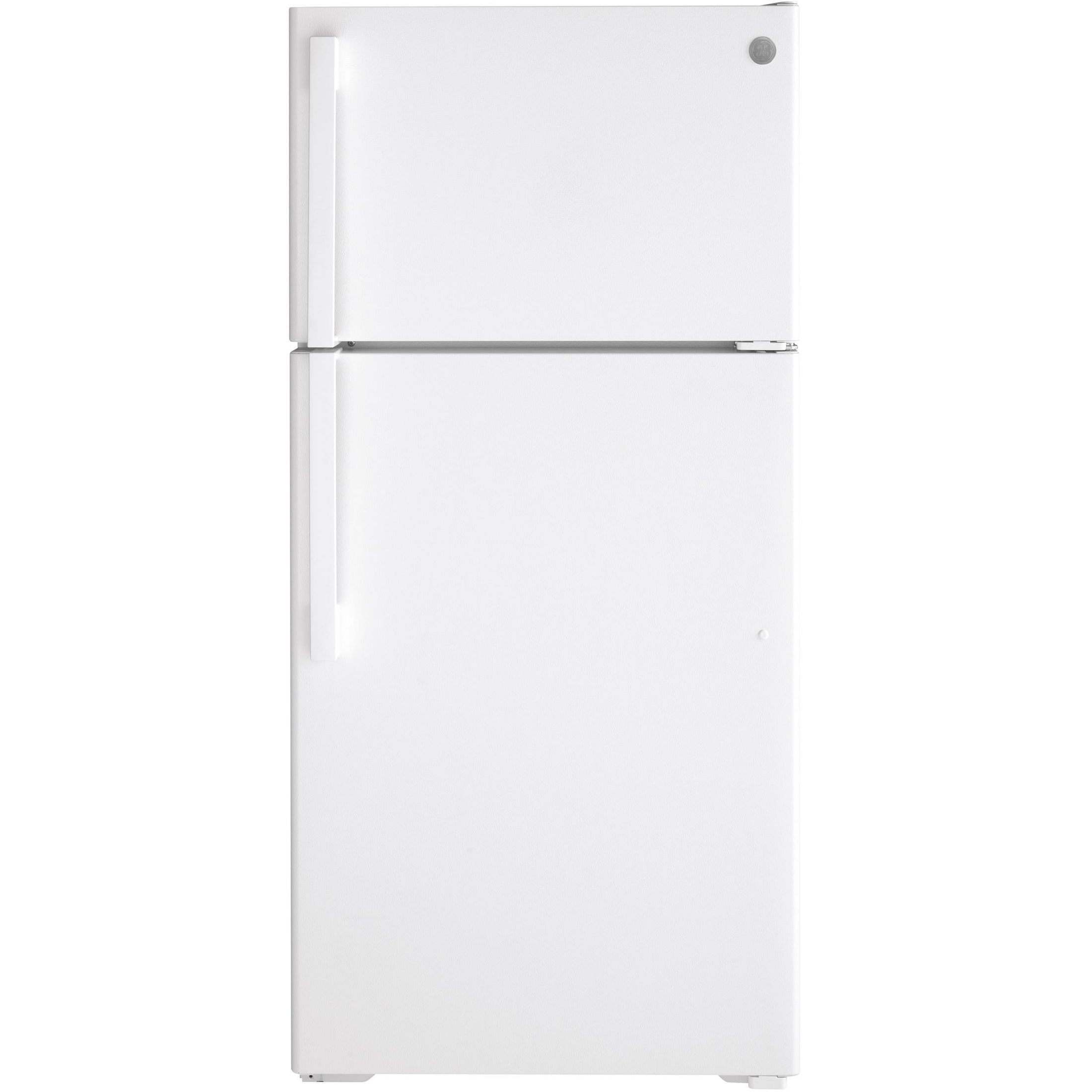 GE 28-inch, 15.6 cu. ft. Top-Freezer Refrigerator GTE16GTNRWW IMAGE 1