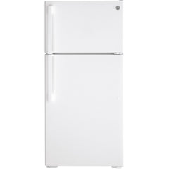 GE 28-inch, 15.6 cu. ft. Top-Freezer Refrigerator GTE16GTNRWW IMAGE 1