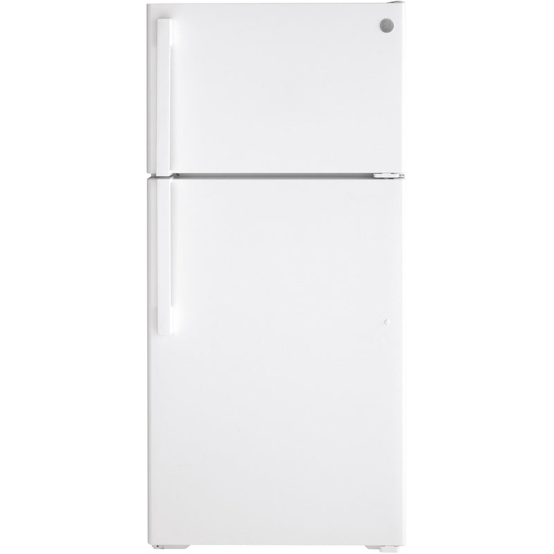 GE 28-inch, 15.6 cu.ft. Freestanding Top-Freezer Refrigerator with ClimateKeeper™ GTE16DTNRWW
