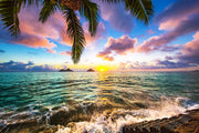 ''Coastal Sunset'' Tempered Glass