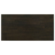 Juego de mesa de centro rectangular Rachelle en color merlot intenso