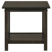 Juego de mesa de centro rectangular Rachelle en color merlot intenso