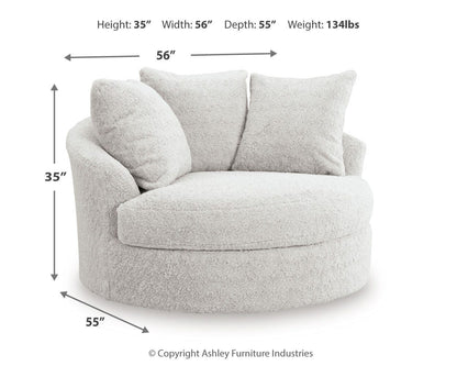 Snodoodle Oversized Swivel Accent Chair