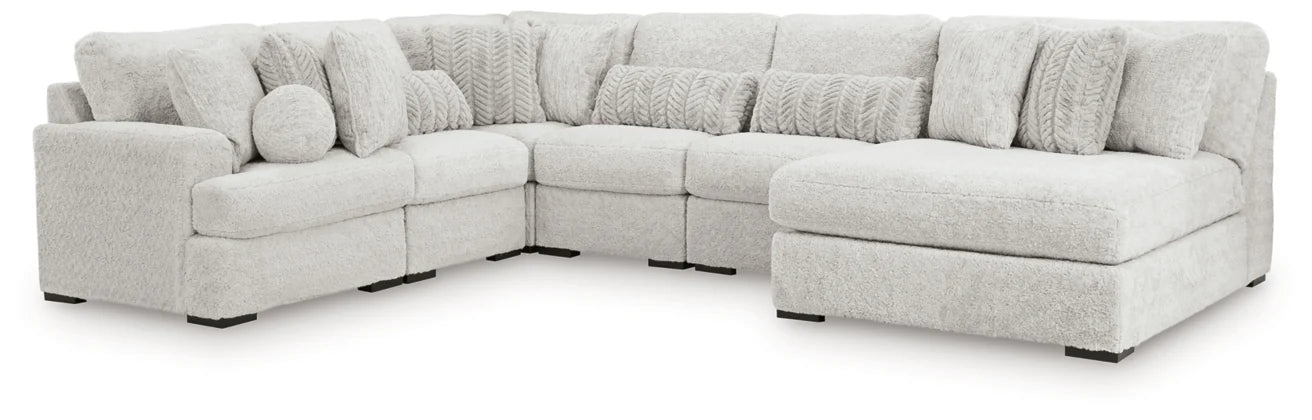 Snodoodle 7PC Sectional with Oversized Chaise Set
