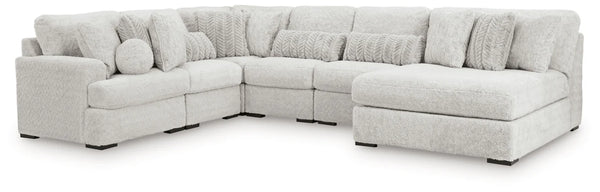 Snodoodle 7PC Sectional with Oversized Chaise Set
