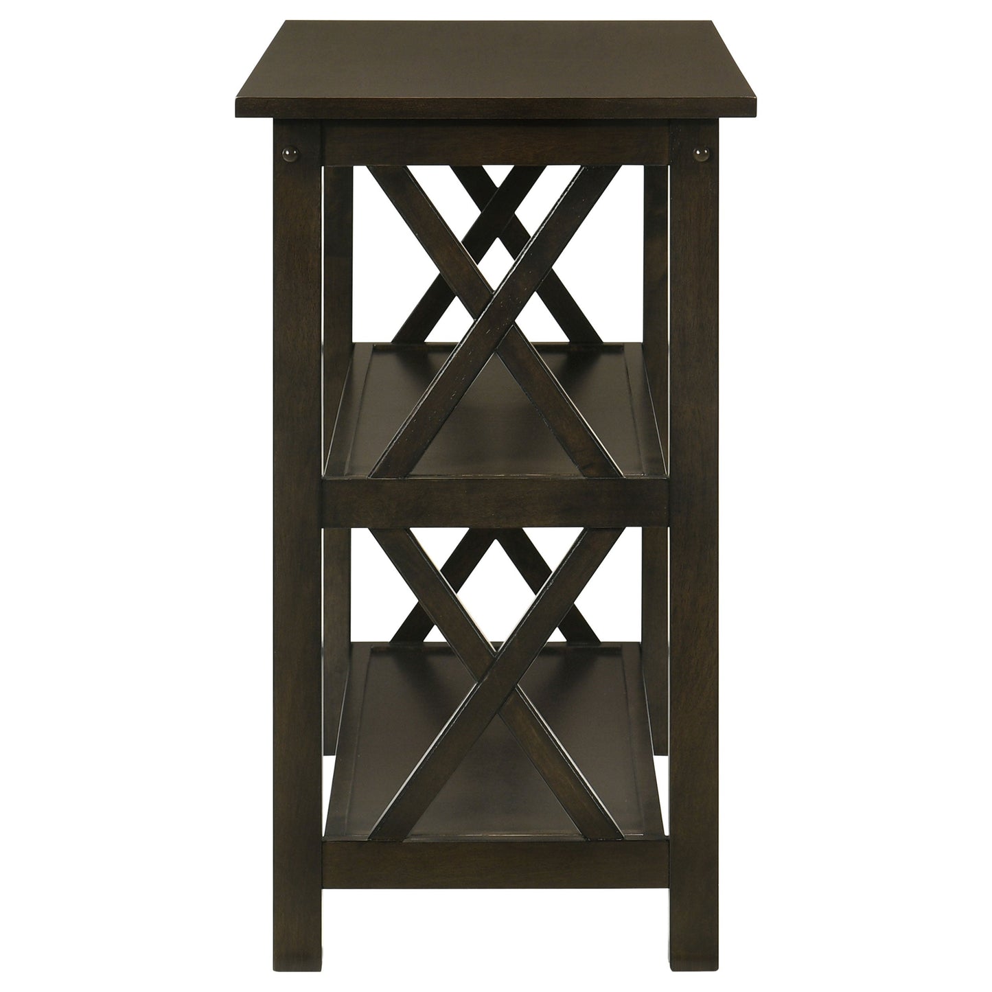 Rachelle 2-shelf Wood Entryway Console Table Deep Merlot