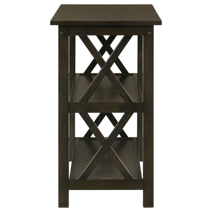 Rachelle 2-shelf Wood Entryway Console Table Deep Merlot