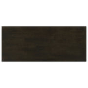 Consola de entrada de madera Rachelle de dos estantes en color merlot oscuro
