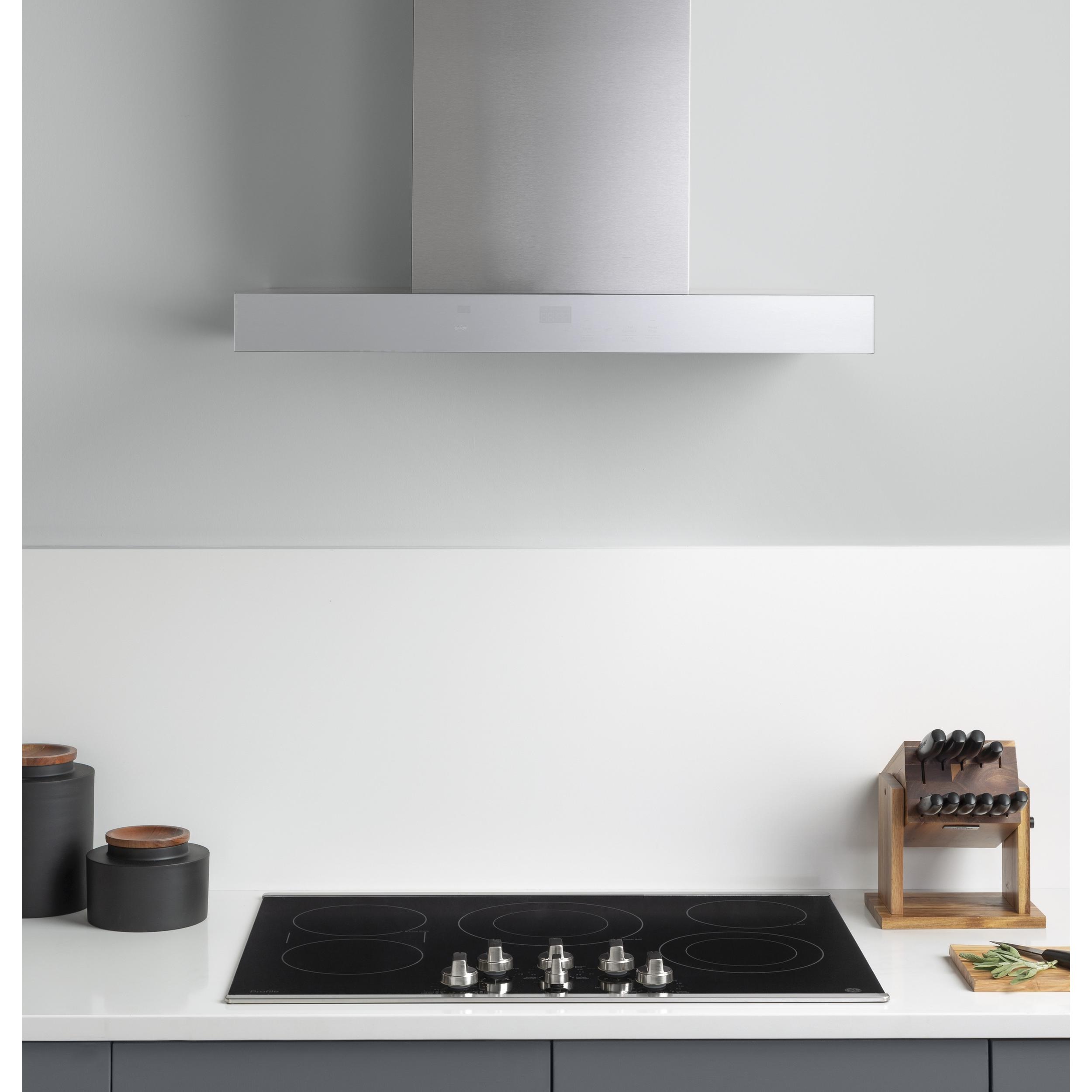 GE UVW9301SLSS Wall Mount Chimney Hood - Thumbnail 4
