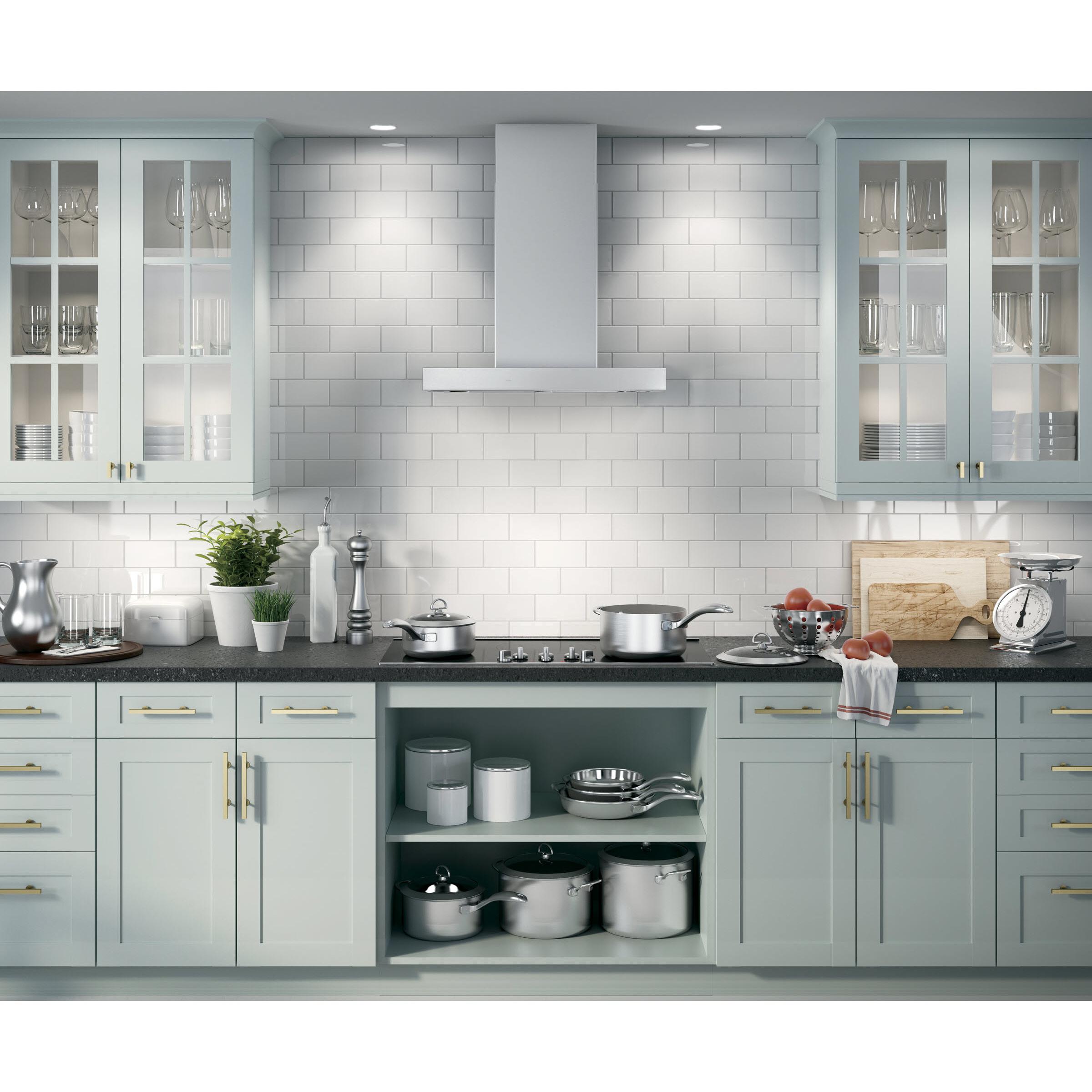 GE UVW9301SLSS Wall Mount Chimney Hood - Thumbnail 2