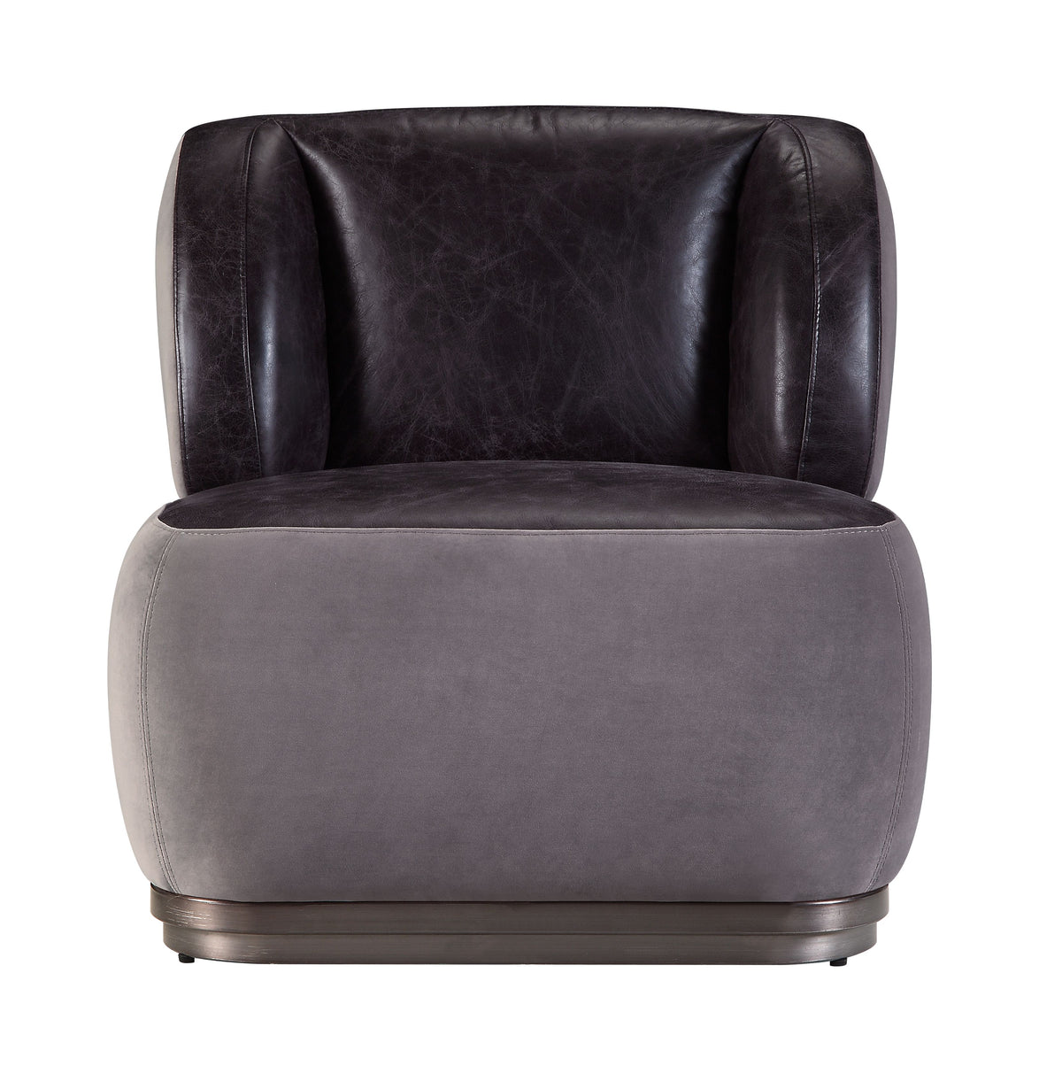 Silla decorativa Decapree de cuero de grano superior