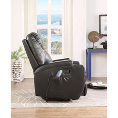 Sillón reclinable mecedor tapizado Waterlily de 34" de ancho con movimiento y giro