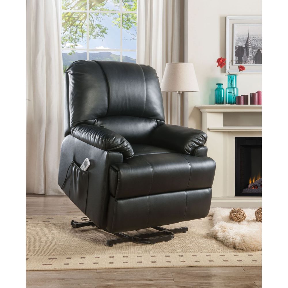Sillón reclinable Ixora de 34" de ancho con elevación eléctrica y masaje