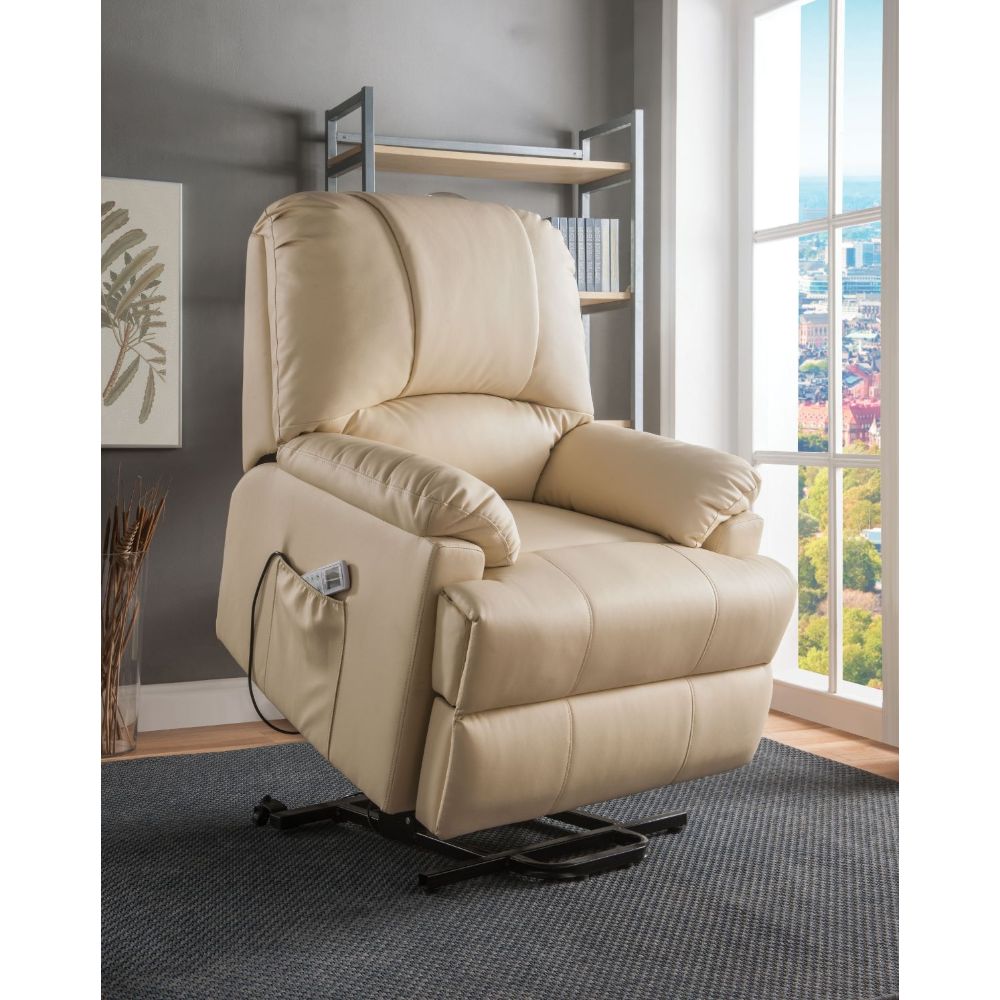 Sillón reclinable Ixora de 34" de ancho con elevación eléctrica y masaje
