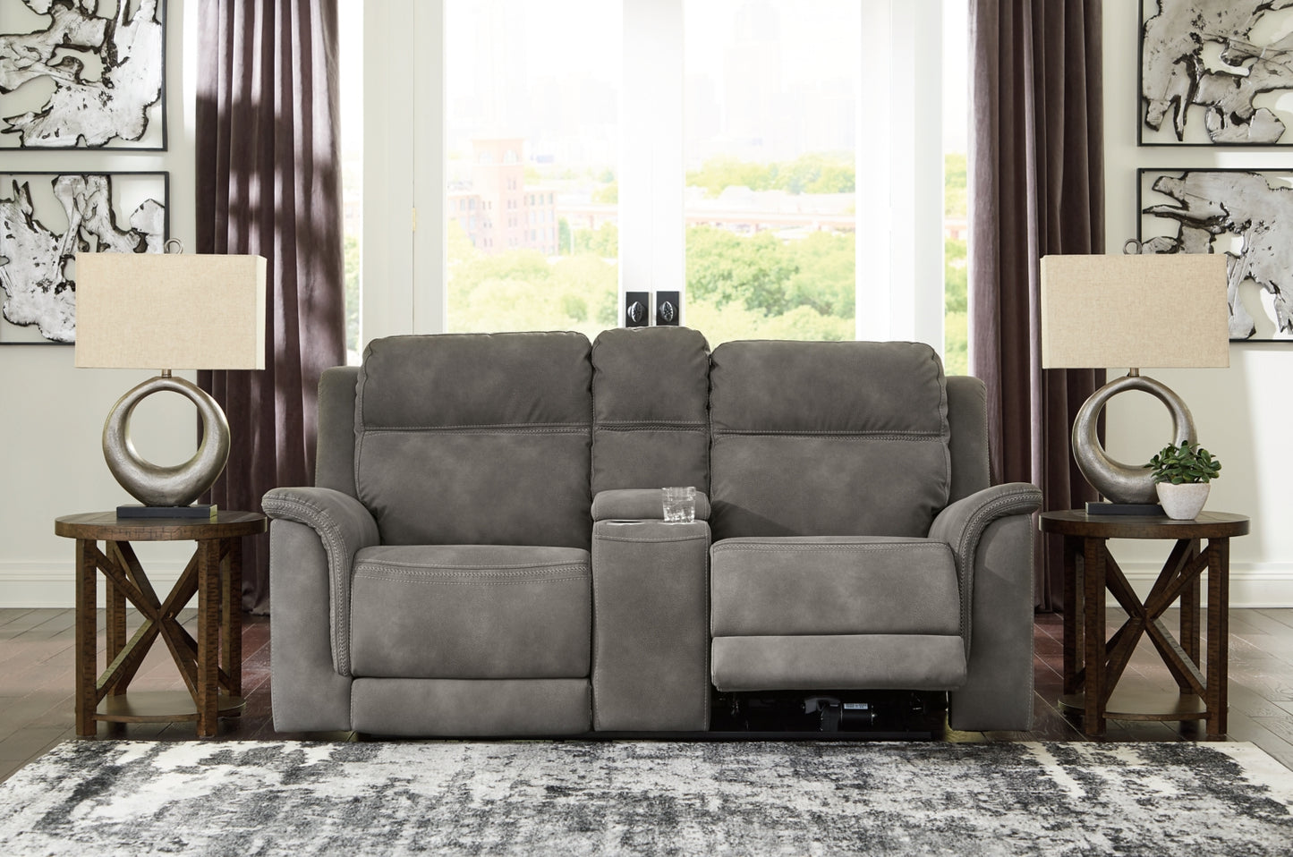 Next-Gen Durapella PWR REC Loveseat/CON/ADJ HDRST