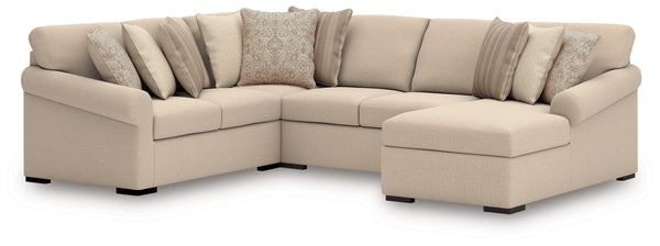 LadyMae 4-Piece Sectional with Chaise