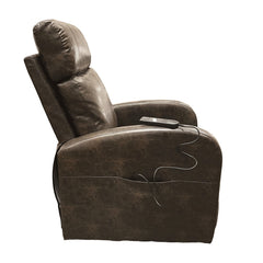 Ricardo Power Motion Recliner W/Lift - Brown Leatherette