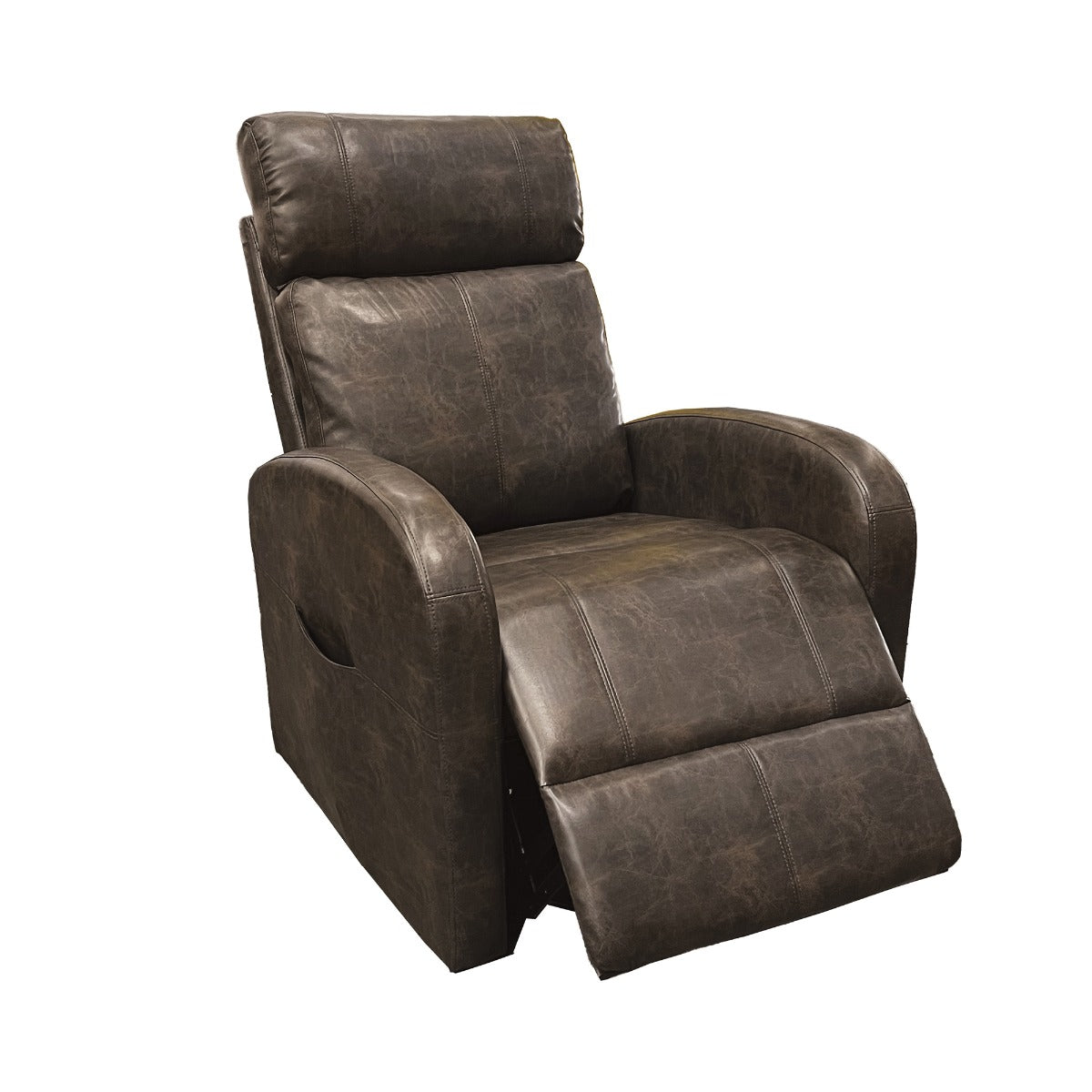 Ricardo Power Motion Recliner W/Lift - Brown Leatherette