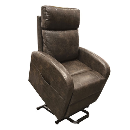 Ricardo Power Motion Recliner W/Lift - Brown Leatherette