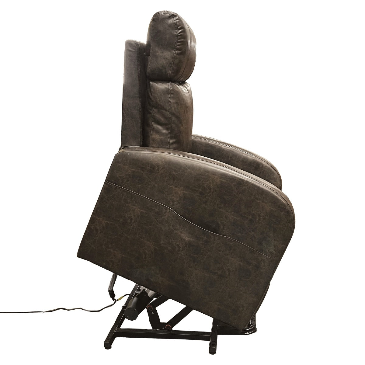 Ricardo Power Motion Recliner W/Lift - Brown Leatherette