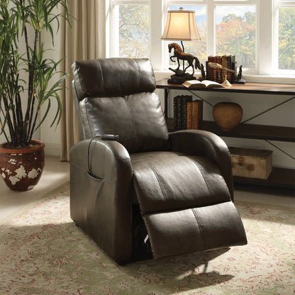 Ricardo Power Motion Recliner W/Lift - Brown Leatherette