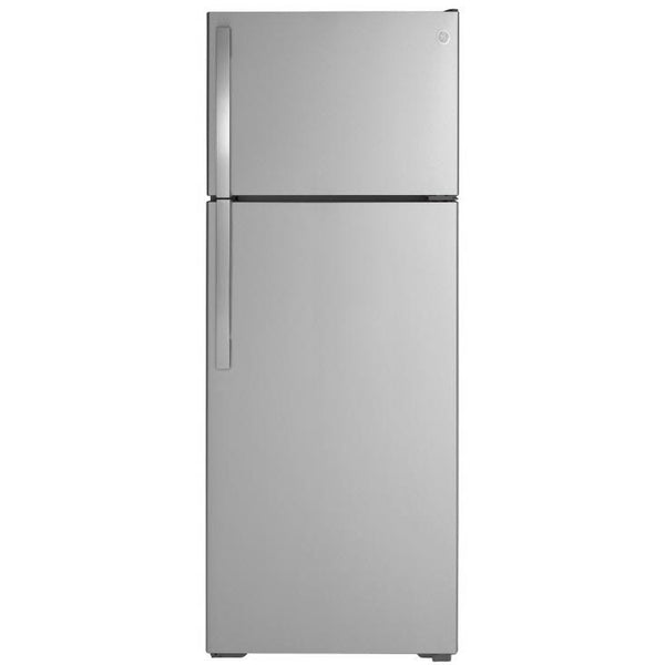 GE 28-inch, 17.5 cu.ft. Freestanding Top Freezer Refrigerator GTE18GSNRSS